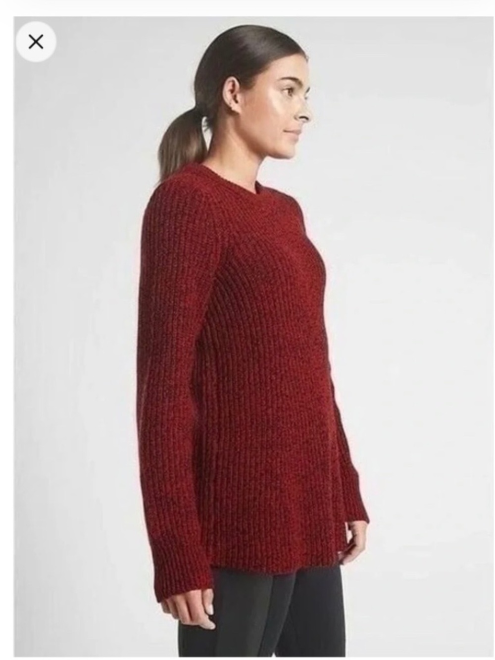 Athleta sierra crewneck wool blend sweater, XS, NWT